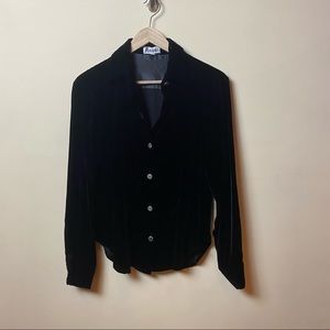 Vintage 90’s | Plush Velvet Blouse S M